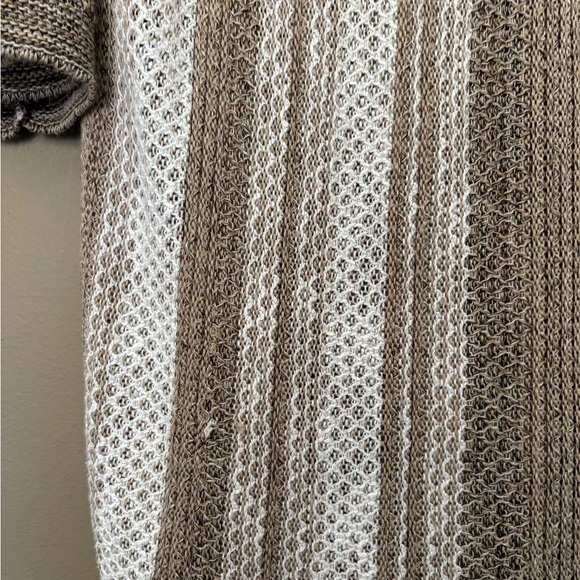 Christopher & Banks Knit Sweater Tunic Stripe XL Brown - Picture 3 of 8